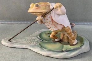 Beatrix Potter Jeremy Fisher Punting BP9 Border Fine Arts FW & Co 1987 - Picture 1 of 8