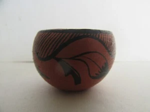 Vintage J (Joyce?) Lucero Jemez Native American Miniature Pottery Crock (1") - Picture 1 of 14