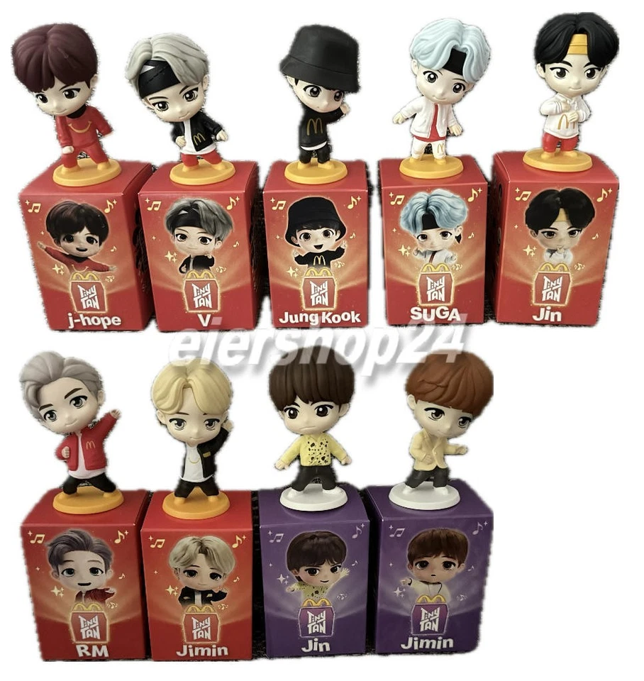 MCDONALD'S Auswahl TINY TAN (BTS) Sammelfiguren von Mc Donalds 2025 neu & unbespielt!
