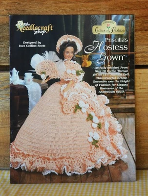 Needlecraft Shop Crochet Ladies of Fashion Priscilla's Hostess Gown 11.5" Doll - Image 1 of 4