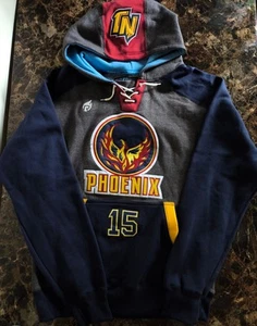 TN Phoenix Hockey League Hoodie Size Large Rebirth Sports Saginaw Michigan - Picture 1 of 4