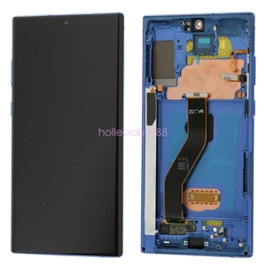 Assemblage numériseur écran tactile OLED + cadre pour Galaxy Note 10+ - Bleu - Photo 1 sur 1