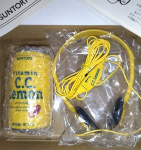 SUNTORY C.C. Lemon Original Headphones Cassette Stereo Sound Can Vintage Japan - Picture 1 of 7
