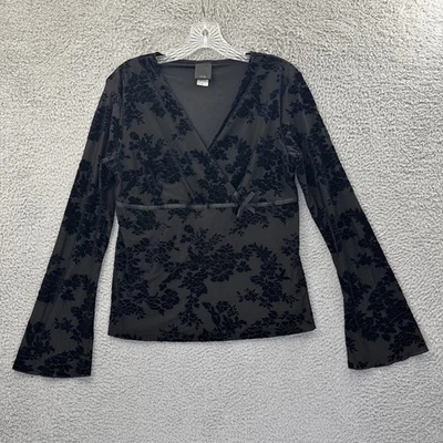 Top Babydoll Y2K JTB Floral Terciopelo Oscuro Femenino Capricho Bruja Mujeres Mediano Foto 1 de 4