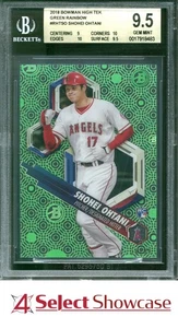 2018 BOWMAN HIGH TEK GREEN RAINBOW #RHTSO SHOHEI OHTANI RC #/99 BGS 9.5 - Picture 1 of 4