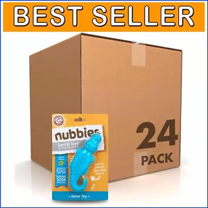 Durable Gator Chew Toy for Dogs - Pack of 24, Infused with Baking Soda and Mint - Picture 1 of 10