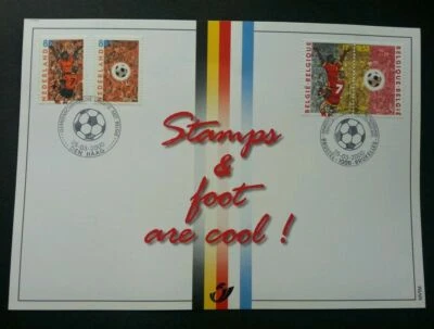 [SJ] Belgium Netherlands Joint Issue EC Football 2000 Games Sport (joint FDC) - Image 1 of 4