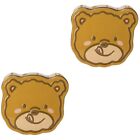 2 Pcs Candy Box Cute Cookie Jar Tin Bear Shaped Tins Container