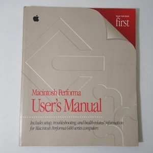 Computadoras Apple Macintosh Performa serie 6400 1996 vintage manual de usuario - Imagen 1 de 4