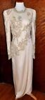 Vintage Rina Di Montella Champagne Formal Mother of the Bride Gown + 2nd Wedding