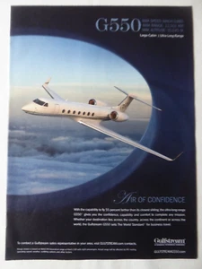 12/2013 PUB GULFSTREAM GENERAL DYNAMICS GULFSTREAM G550 AIRCRAFT ORIGINAL AD - Imagen 1 de 1