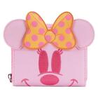 Loungefly Pastel Ghost Minnie Mouse Glow-in-the-Dark Zip Around Wallet