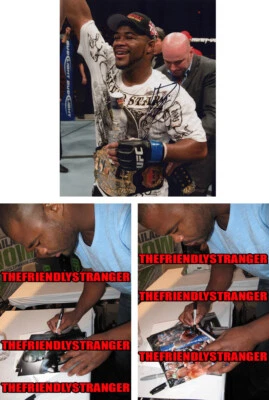 Rashad Evans signed Autographed "UFC LH CHAMPION" 8x10 Photo EXACT PROOF g COA - Image 1 of 4