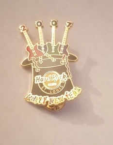 St. Louis 4 Gitarren in einem schwarzen Zylinderhut Happy New Year 2007 Hard Rock Cafe PIN HRC - Bild 1 von 2