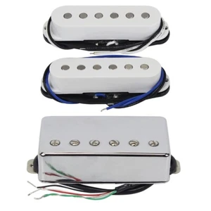 Pastillas FLEOR Alnico 5 SSH individuales y cromadas Humbucker Bridge 14K para guitarra SG LP - Imagen 1 de 5