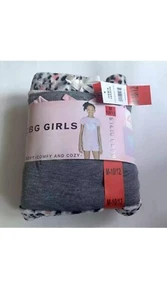 BCBG Girls Pajamas 4-Piece Set Size L 14/16  Pink, Gray, Animal Print Sleepwear - Picture 1 of 2