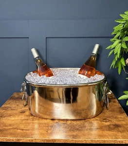 Großer Eiskübel mit silbernem Löwengriff - Bild 1 von 9