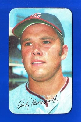 1970 Topps SUPER SET BREAK #25 ANDY MESSERSMITH NRMINT CALIFORNIA ANGELS (SB3) - Image 1 of 2