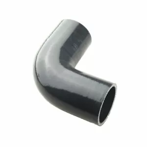 2.25" 57mm To 2" 51mm 3 Ply 90 Degree Silicone Turbo Coupler Hose Pipe Black - Picture 1 of 5
