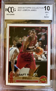 Hot Lebron James rookie card Topps Collection Gold Variation 2003 Gem Mint 10 - Picture 1 of 3