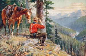 Woodsman Trailblazer Horse Binoculars Mountain View by Phillip R Goodwin - Picture 1 of 1