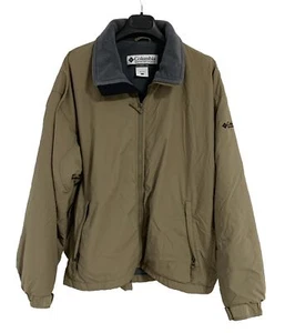 Columbia Sportswear Company Outdoor Jacket Mens Large Jacket Fleece Lined Camel - Picture 1 of 8