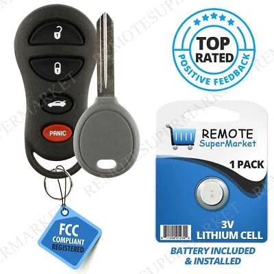 Replacement for Chrysler 2001 LHS 2001-2006 Sebring Sedan Remote Car Key Fob Set Foto 1 de 4