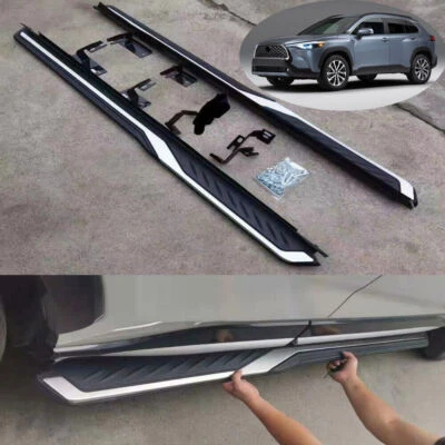 Fits for Toyota Corolla Cross 2021-2023 Running Board Side Step Nerf Bar Stairs - Image 1 of 4
