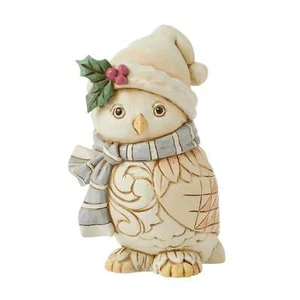 Jim Shore Woodland Owl with Scarf Figurine 6015156 New 2024 - Picture 1 of 4