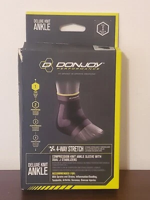 Manga al tobillo tejida de compresión elástica en 4 vías DonJoy Deluxe - S pequeña Foto 1 de 2