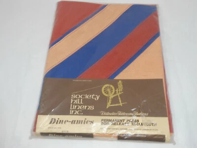 VTG NEW SOCIETY HILL LINENS DINE-AMICS PERMANENT PRESS SOIL RELEASE TABLECLOTH - Image 1 of 4