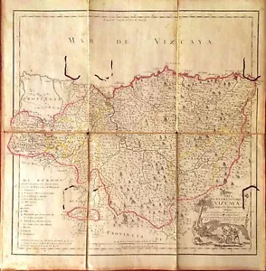 VIZCAYA (SEÑORÍO).Mapa de Tomás López, 1769 - Imagen 1 de 1