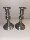 Woodbury Pewter 7 inch Candlestick Holders Set of 2