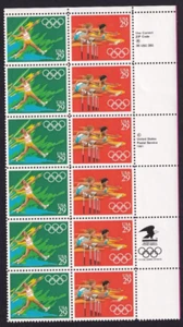 Scott #2556-2557 Summer Olympics Block of 12 Stamps - MNH - Picture 1 of 1