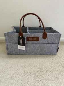 Rae Dunn Large Baby Diaper Caddy Organizer Nursery Storage Changing Table Car - Picture 1 of 13