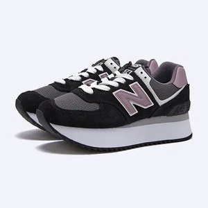 New Balance 574 Black Pink Womans 5-12Size WL574ZAK Expeditedship! - Picture 1 of 6