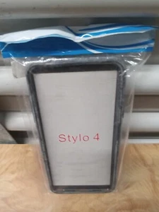 LG Stylo 4 / LG Stylo 4 Plus - Hybrid Brushed Shockproof Armor Hard Case Cover - Picture 1 of 3