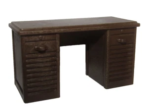 Playmobil Miniature School house Sheriff  Slanted Wood Desk Podium Furniture C64 - Picture 1 of 3