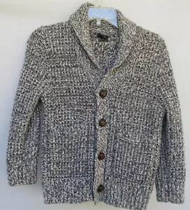 Baby GAP 2 years Gray Shawl Collar Cardigan Sweater Cotton Wool - Picture 1 of 4