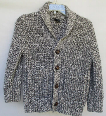 Baby GAP 2 years Gray Shawl Collar Cardigan Sweater Cotton Wool - Image 1 of 4