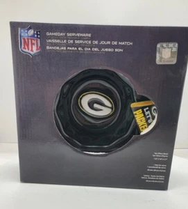 Green Bay Packers Decor Glass Game Day Dip Bowl W/Charm  7.8x7.8x1.7 Official  - Picture 1 of 5