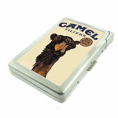 Estuche de cigarrillos turco vintage con encendedor porta identificación billetera Foto 1 de 4