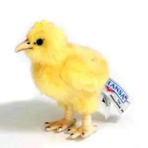 Yellow Chick - Hansa Chicken Realistic Stuffed Plush Animal Soft Toy 12cm - Picture 1 of 1