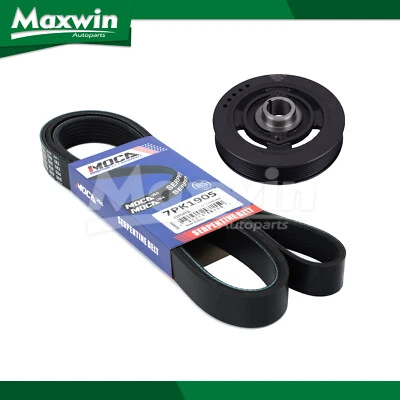 Cinturón serpentino equilibrador armónico ajuste Scion xB Toyota Camry Corolla Matrix RAV4 Foto 1 de 4