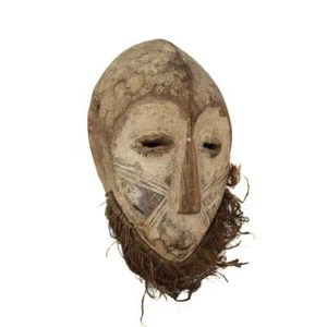 Lega Mask with Beard Congo - Picture 1 of 9