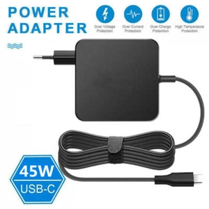 45W PD Type-C Smart Fast Charging Laptop Power Adapter EU Plug For PC Laptop TU - Picture 1 of 5