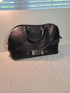 BCBG BLACK DOME HANDBAG/PURSE WITH DETACHABLE SHOULDER STRAP EXCELLENT COND - Picture 1 of 15