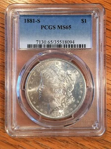 1881-S Morgan Silver Dollar - PCGS MS 65 - High Quality Scans #8094 - Picture 1 of 2