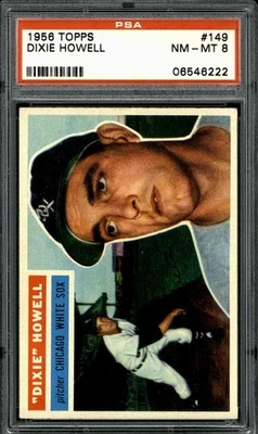 1956 Topps #149 Dixie Howell - PSA 8 - Image 1 of 2