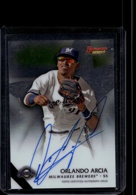 Bowman's Best #B15-OA 2015 Orlando Arcia lo mejor de 2015 autógrafos Foto 1 de 2